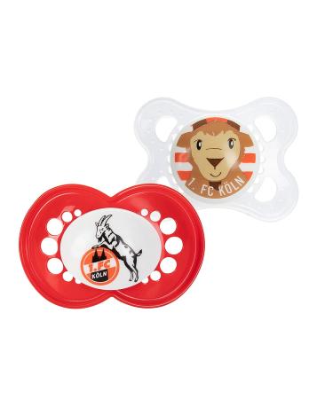 1. FC K ln Baby Pacifier Set of 2 Schnute + Logo 0-6 Months