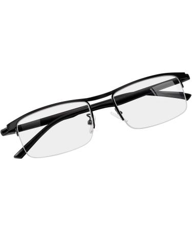 Unisex Progressive Multifocal Reading Glasses - Blue Light Filter Anti-Fatigue Computer Glasses for Men & Women - UV Protection Reduce Eye Load Presbyopia Readers 2.50x - Black - Buy Online on GoSupps.com