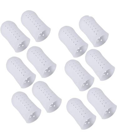 Garneck Silicone Gel High Heel Protectors - 6 Pairs/12pcs Toe Sleeves for Anti-Friction Protection - White 4.5X2.1 cm - Buy Online on GoSupps.com