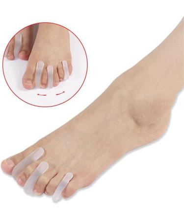 Carolhome Soft Gel Toe Separator - 16 PCS Toe Spacers for Bunion Corrector and Toe Support - Medium and Large Sizes - Clear - Buy Online on GoSupps.com