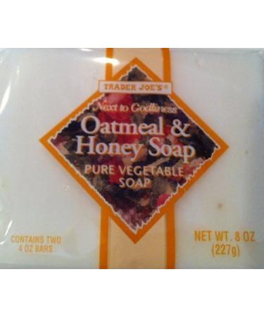 TRADER JOE'S Oatmeal and Honey Soap  Pure Vegetable  10 Bags (20 Bars)