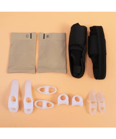 Orthopedic Thumb Brace Set - 12pcs Socks Wrap for Fasciitis, Bunion, Joint Splint - Men and Women - Black - Buy Online on GoSupps.com