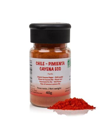 FRISAFRAN | Piment de Cayenne en Poudre Bio 40g | piments s ch s | piquant | piment | pices | Pepper | aliment naturel | cayenne-frais | poudre & moulu | Poivre | sans additifs | r colter du poivre cayenne 40g