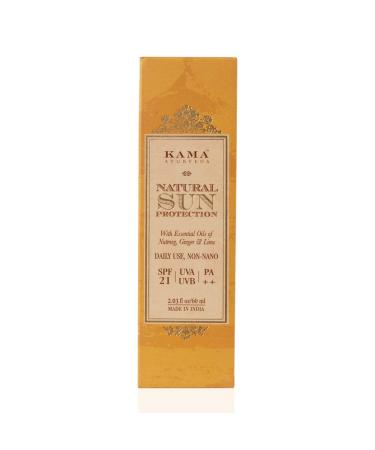 Kama Ayurveda Natural Sun Protection SPF-21 60ml - Broad Spectrum Sunscreen - Buy Online on GoSupps.com