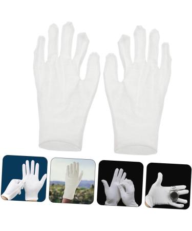 FOYTOKI 12 Pairs Moisturizing Gloves Work Gloves White Cotton Gloves for Dry Hands White Gloves White Cotton Gloves for Adult Work Cotton Gloves White Cotton Gloves for Men Working Gloves - Buy Online on GoSupps.com