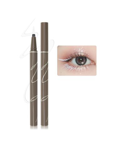 Erinde White Liquid Eyeliner - High Precision liquid white Ink Eyelinerstift Professional Waterproof Eyeliner Pen Long -lasting Eye Liner Abbey quick -drying Korean Eyes makeup #07 White