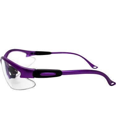 Global Vision Cougar Safety Glasses | Clear Lens Purple for Nurses, Dental Assistants, Women & Men - Buy Online on GoSupps.com