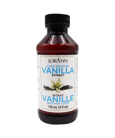 LorAnn Double Strength Premium Clear Artificial Vanilla 4oz Bottle