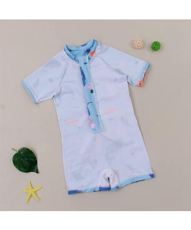 PythJooh Baby Boy Shark Print Rash Guard Swimsuit | 0-6 Months to 5 Years | One Piece Beach Swimwear - Buy Online on GoSupps.com