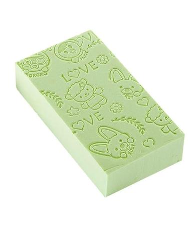 Bath Sponges for Adults Bath Sponge Mesh Pouf Bath Sponge Foam Loofah Sponge (Size : Green)