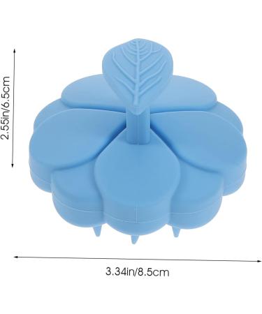 Buy Tovinanna Silicone Shampoo & Massage Brush - Portable Shower Cleaning Accessory - Green Leaves Design - 8.5x8.5x6.5cm - International Shipping Available - Buy Online on GoSupps.com
