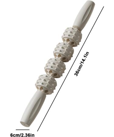 Fowybe Muscle Roll - Deep Tissue Pressure Point Massage Tool with 4 Balls for Sore Muscles Relief & Tension Release - Buy Online on GoSupps.com