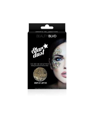 BeautyBLVD Stardust - Face Body & Hair Glitter Kit | 3 Piece Glitter Kit | Great for Festivals & Parties | Cosmetic Glitter | Cruelty Free (Drops of Jupiter)