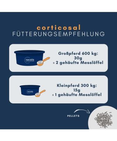 navalis Corticosal Pellets | 1 kg | Feed supplement for horses with PPID | To support metabolism and compensate for imbalances | For stress reactions - Buy Online on GoSupps.com