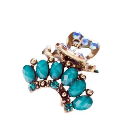 Small Hair Claw Clip Vintage Metal Mini Hairpin Rhinestone Hair Pin Accessories Women Banquet Hair Jewelry