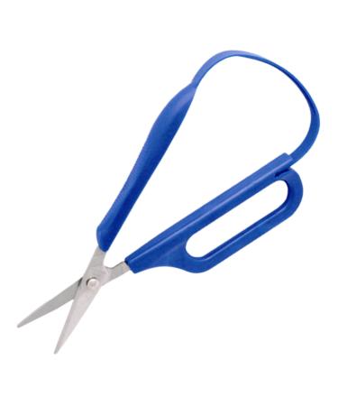 PETA Easi-Grip Long Loop Scissors Stainless Steel and Polymer Handle Self Opening Scissors Ergonomic Grip for Anyone with Poor Hand Control Weak Grip and Joint Problems 45mm Pointed Blade