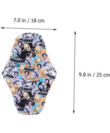 Healifty 8 Pcs Washable Cotton Period Pads - Reusable Menstrual Pads for Women - Charcoal Cloth Sanitary Napkins - Buy Online on GoSupps.com