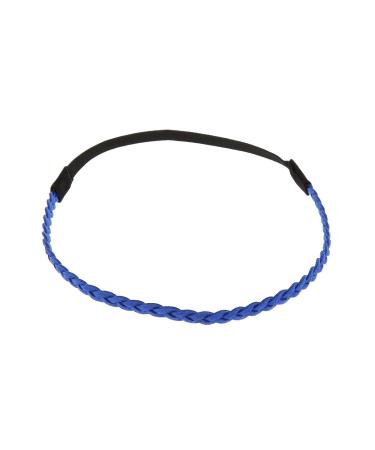Royal Blue Women's Hair band - Suede Simple and single -colored braided hair band velvet aspect - standard size thin headband - wedding vintage headband - original look boho hippie