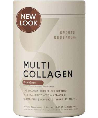 Sports Research Multi Collagen Complex Chocolate 1.03 lb (465 g)