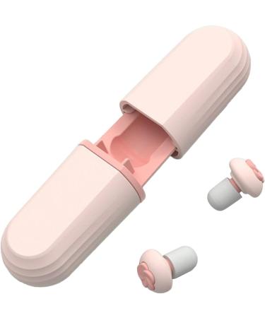 Noise Cancelling Ear Plugs Reusable Ear Plugs with Silicone Sound Blocking for Travel (Pink) - Buy Online on GoSupps.com