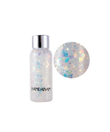 Hirock Sparkling Chunky Glitter Mermaid Body Glitter holographic glitter of liquid eyeshadow Festival Glitter for Face Body Nails Festival Accessories Make-Up Decoration (09)