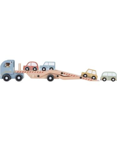 Buy Little Dutch 7095 FSC Wooden Car Transporter with 4 Cars - Eco-Friendly Toy for Kids | International Shipping Available - Buy Online on GoSupps.com