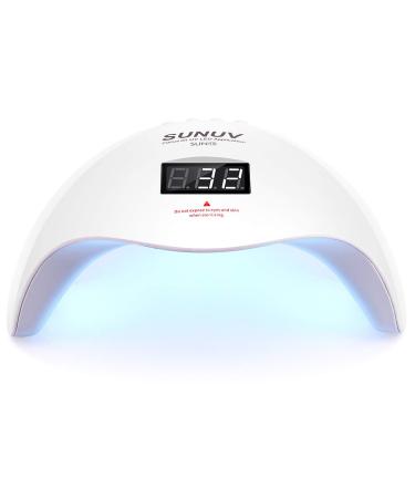 SUNUV UV LED Nail Lamp  Nail Dryer UV LED Light for Gel Nail Polish with Auto Sensor  Timer Setting and Display Screen SUN15 Gift for Girls Women