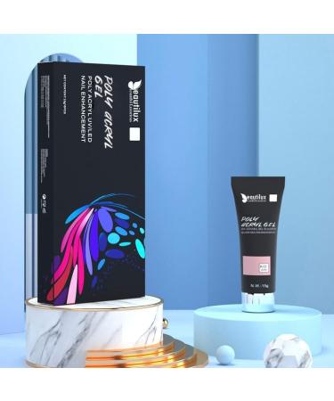 Beautilux Poly Acryl Gel Nail Polish UV LED Quick Extension Acrylic Semi Permanent French Nails Art Contruction Gel 15g - (Color: K03) - Buy Online on GoSupps.com