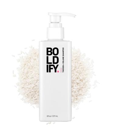 Boldify Thickening Shampoo - Rice Water for Hair Growth and Volumizing Shampoo for fine Hair, Weightlessly Removes Excess Oil, Rice Water Shampoo for Thinning Hair, Fine Hair & Oily Hair - 8oz - Buy Online on GoSupps.com