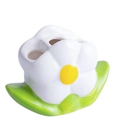 FRCOLOR Tooth Brush Pencil Holder Pen Holder Toothbrushes Toothbrush Holder for Bathroom Ceramic Toothbrush Holder Bathroom Toothbrush Holder Container Ceramics Storage White Child