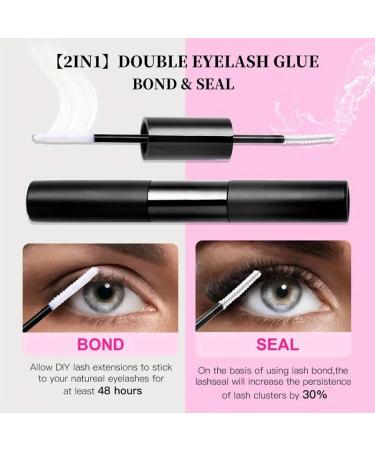DIY Eyelash Extension Kit - 200 Mixed Length Clusters for Perfect Lash Extensions - Black - Buy Online on GoSupps.com