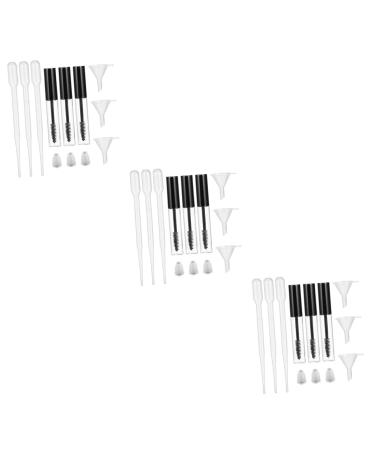 Beavorty 27 Pcs Mascara Tube Refillable Eyelash Refillable Mascara Bottles Empty Eyelash Tubes Plastic 1 g (Pack of 1) Blackx3pcs
