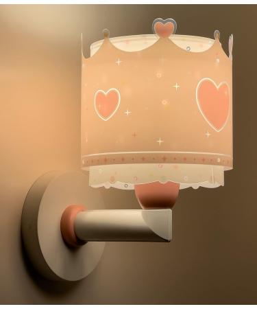 Dalber Children's Wall Lamp - Little Queen Crown Pink - E27 Kids Room Lighting - 61109 - Buy Online on GoSupps.com