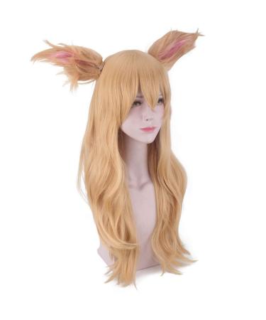 Shop Blonde Curly Long Wig - Human & Synthetic Anime Cosplay Hair for Women | International Shipping - Buy Online on GoSupps.com