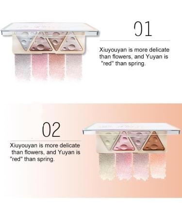 3PC concealer Natural Brightening Waterproof Sweat proof Pearlescent Powder powder blusher Highlight eye shadow Disk (Color : B02 Size : 3PC) 1 count (Pack of 1) B02 - Buy Online on GoSupps.com