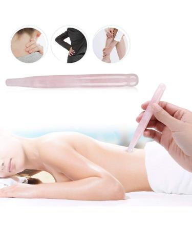 Acupressure Pen - Natural Rose Quartz Acupuncture Stick | 12cm Acupressure Tool for Wellness & Relaxation - Buy Online on GoSupps.com