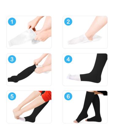 Medical Compression Stockings for Women & Men 20-30 mmHg - Professional Gradient Support for Varicose Veins & Circulatory Health - Black S - Buy Online on GoSupps.com