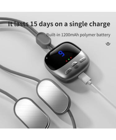 Neck Massage Device with Heat & EMS - Portable Deep Tissue Electrostimulator for Pain Relief | Ideal for Men & Women - Buy Online on GoSupps.com