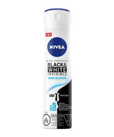 NIVEA Black & White Invisible 48H Protection White Blossom Dry Spray Deodorant 150ml