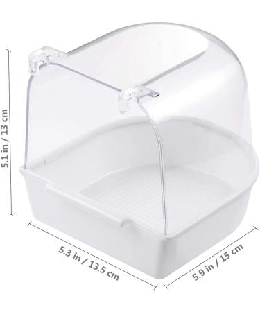 UEETEK Caged Bird Bath - Small Bird Parrot Supplies - Bathing Tub for Canary Budgies - Random Color - Buy Online on GoSupps.com