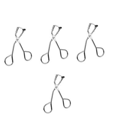 Healeved 4pcs Partial Eyelash Curler Practical Eyelash Tool Professional Eyelash Makeup Tool Mini Eyelash Curler Eyelash Clamps Stainless-Steel Eyelashes Curler Cosmetic Tools Lash Curlers 9.6x6.7cmx4pcs