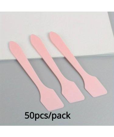 50pcs/pack Pink Make Up Spatulas Disposable Plastic Cosmetic Make Up Spatulas Skin Care Facial Cream Mask Spatula For Mixing Sampling Application - Buy Online on GoSupps.com