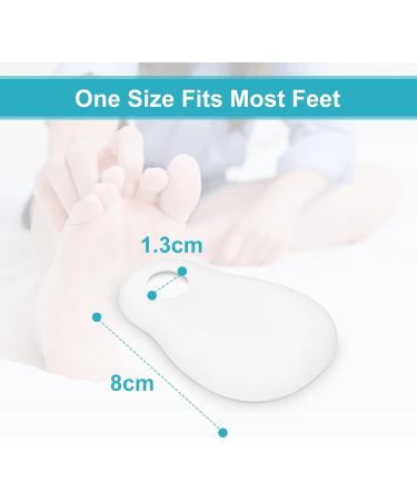 Gel-Bale Protection Shield - 2 Soft Silicone Bale Pads & Pillows for Toe Relief | Large Toe Bale Protection & Friction Pain Reliever - Buy Online on GoSupps.com