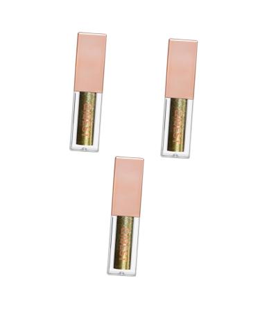 FOMIYES 3 Pcs Glitter Eye Shadow Matte Eye Shadow Pearlescent Eyeshadow Liquid Eyeliner Metal Diamond