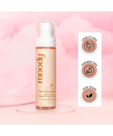 Moody DermaSoothe Brighening Face Mist & Essence Toner with Rice & Ceramides |Strenghten Skin Barrier | For Clear Glass Korean Skin Bright & Hydrated Skin | Alcohol-Free Toner |100% Vegan | 110ml - Buy Online on GoSupps.com