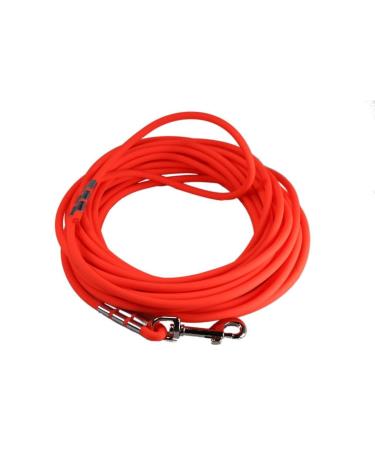 Lennie waterproof towline for small dogs made in Germany easycare round 5m 10m 15m dog leash with hand loop neon-orange 6mm (up to 15kg) 5m 5 m-with loop