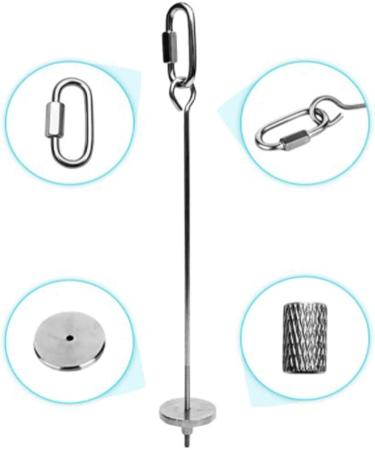 Ruiqas Bird & Chicken Fruit Holder - Stainless Steel Vegetable Feeder Basket for Foraging - Buy Online on GoSupps.com