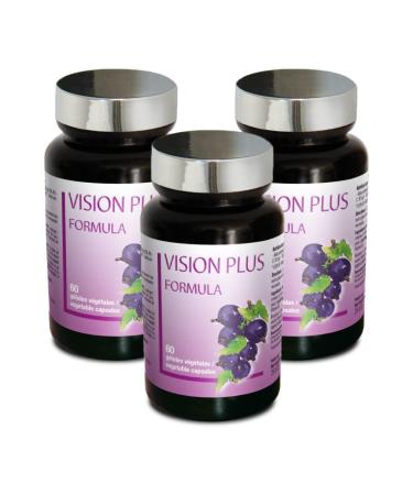 NUTRIEXPERT - Vision Plus - Visual Comfort - Blueberry - 60 Vegetable Capsules - 30 Day Cure - French Brand - Pack of 3 Products