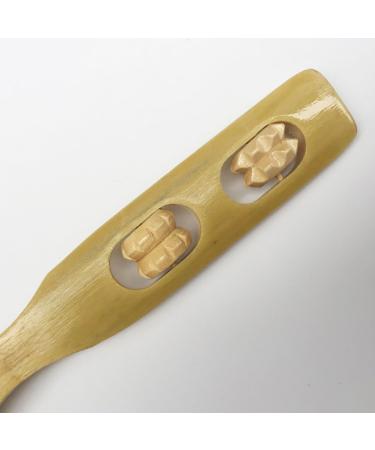 1pc Bamboo Wood Back Scratcher - Strong & Stable Traditional Wooden Back Massager for Ultimate Relaxation - Buy Online on GoSupps.com