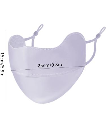 UV Protection Masque - Breathable Ice Silk Face Shield | Reusable 3D Sun Shield Face for Women Face for Fishing Hiking Cycling Eye Protection Purple - Buy Online on GoSupps.com